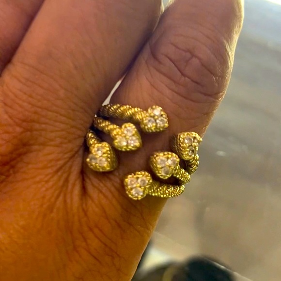 Judith Ripka Jewelry - Judith Ripka Gold over sterling silver ring. FIRM